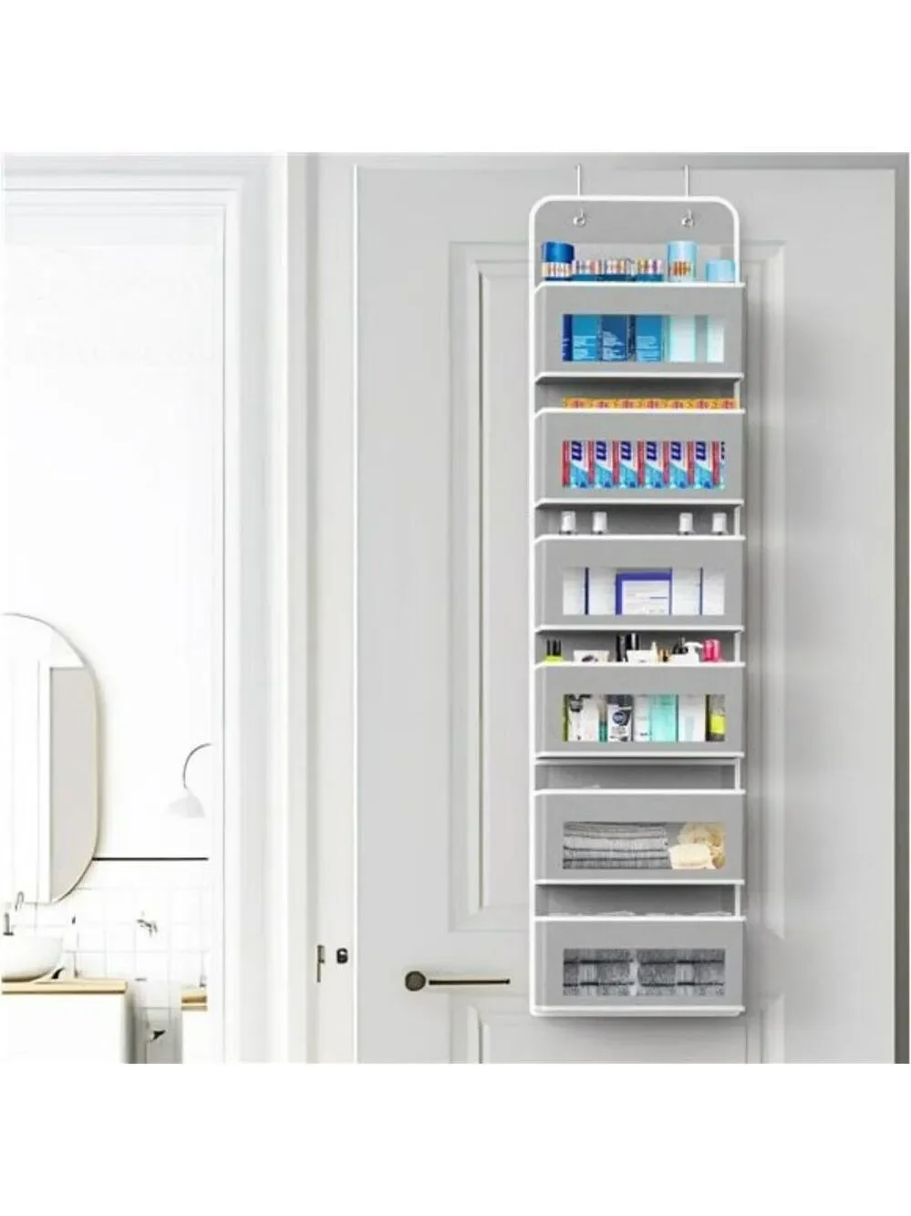 Over Door Hanging Organizer 6 Pocket Storage Clear Window Closet Holder
